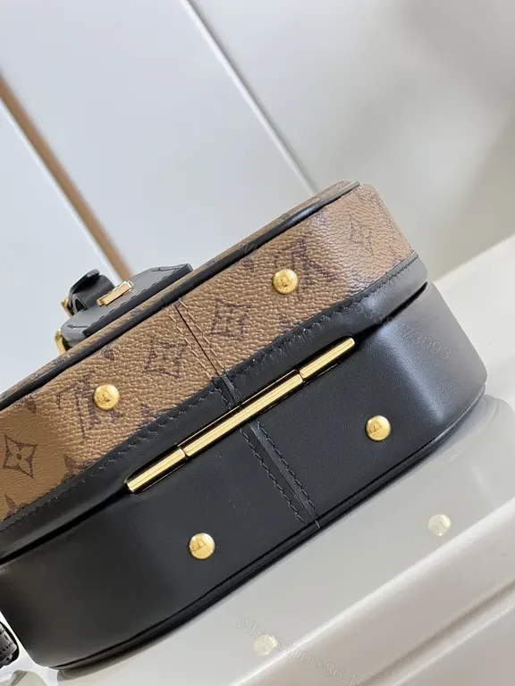 View 8 of Louis Vuitton Round LV Signature Crossbody Bag - Monogram, Black Trim