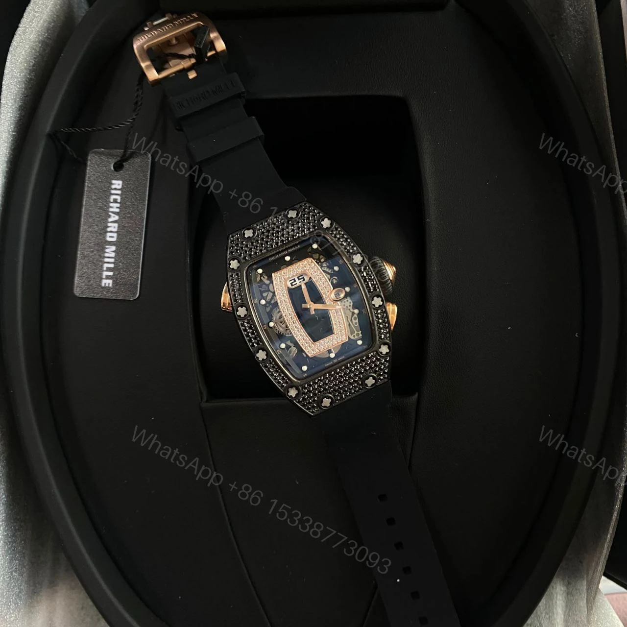 View 4 of Replica Richard Mille RM037 Blue Ceramic Case