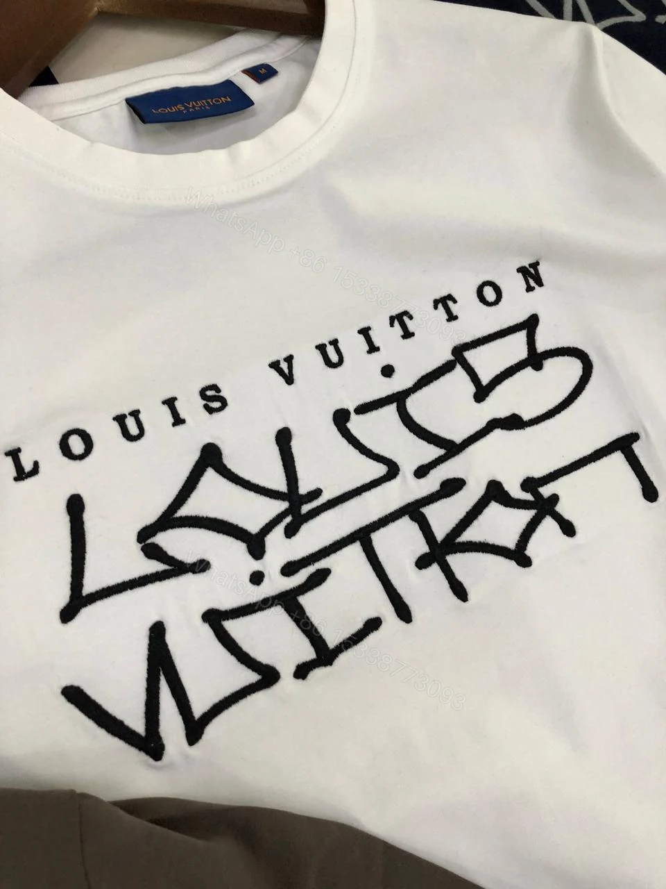 View 13 of FIRST COPY LOUIS VUITTON COTTON LYCRA CREW NECK T-SHIRT