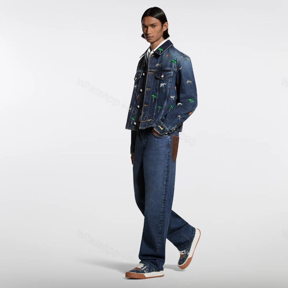 View 7 of Louis Vuitton LV The Darjeeling Limited LV Tilted Sneaker Blue 1AJTLH