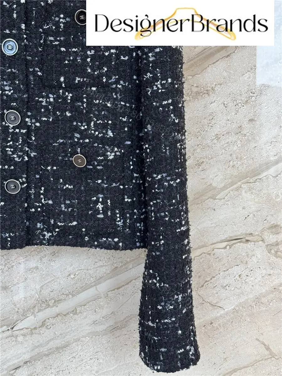 View 7 of Textured Tweed Jacket: Sophisticated City-Chic Style