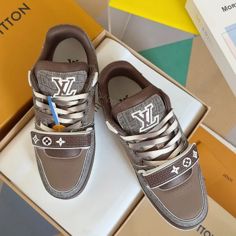 View 3 of Patterned Texture Sneaker â€” LV Details, All-Day Comfort, Streetwear Style