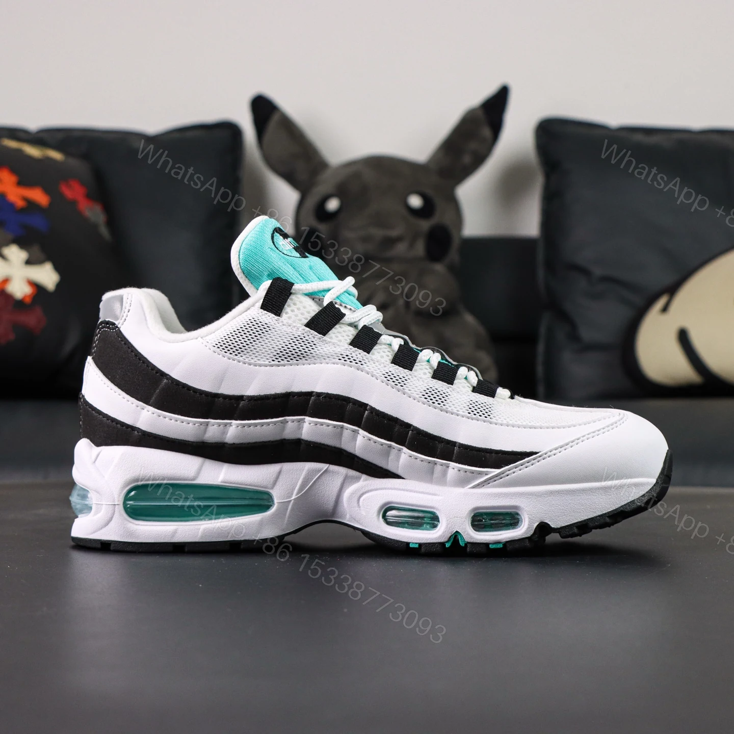 View 2 of Air Max 95 White Black Blue