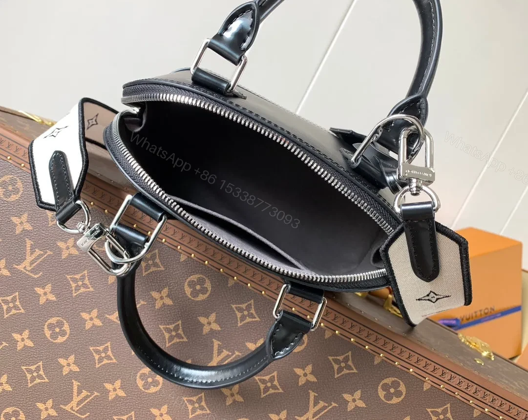 View 10 of LV ALMA BB BAG 23 IN BLACK GRAIN COWHIDE