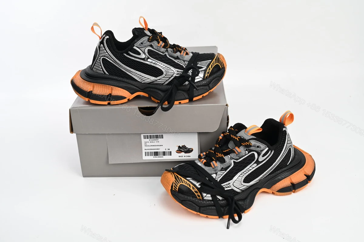 Balenciaga 3XL All Black Orange 734731 W3XL3 1178 — view 2