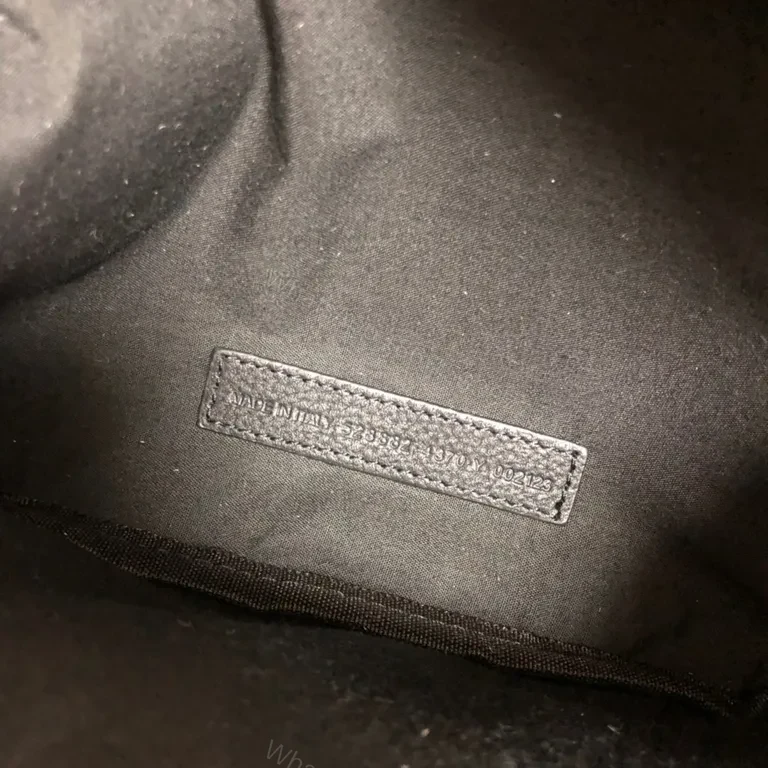 View 6 of Black Pebble Leather Belt Bag â€“ Balenciaga Style Waist Pack