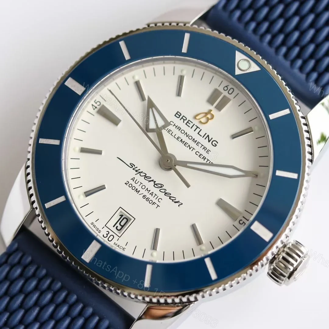 View 4 of Breitling Superocean Heritage White Blue Replica 42MM Premium Rubber Strap Diver Edition AB202012.G828.256S.A20D