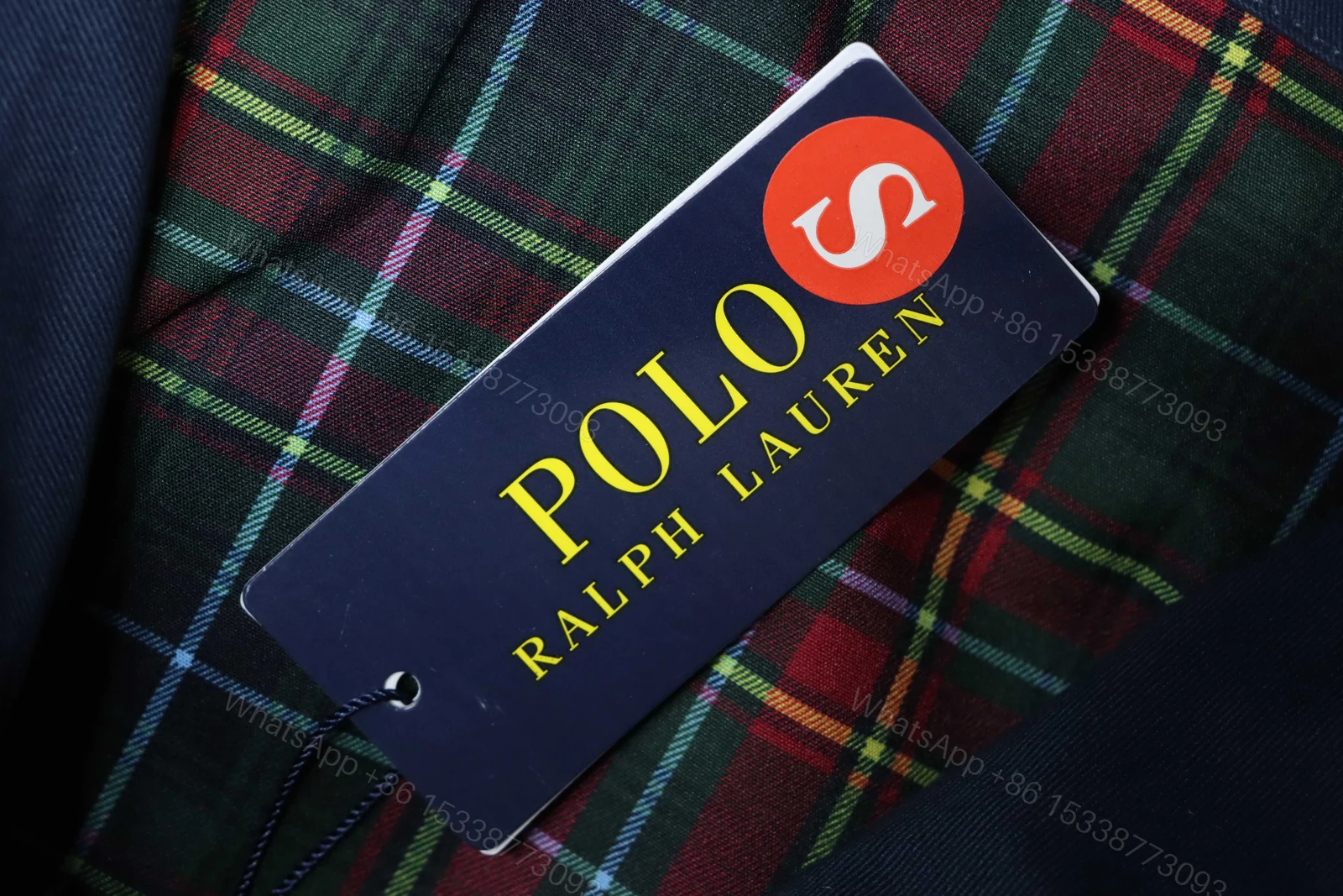 View 7 of Polo Ralph Lauren Vintage Clasp Chain Coat dark blue
