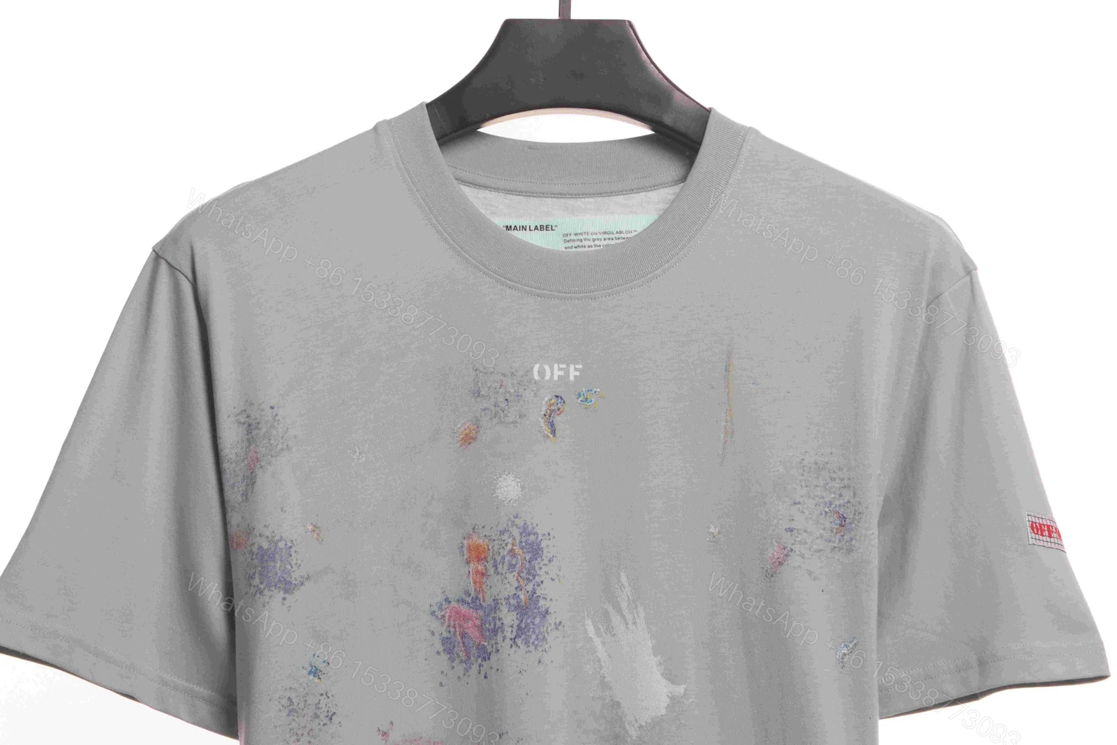 View 2 of Off-White Fireworks T-Shirt Grey
