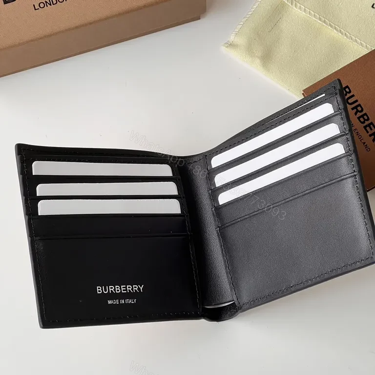 View 5 of Burberry Check Wallet: Premium Coated Canvas, Slim Bi-Fold