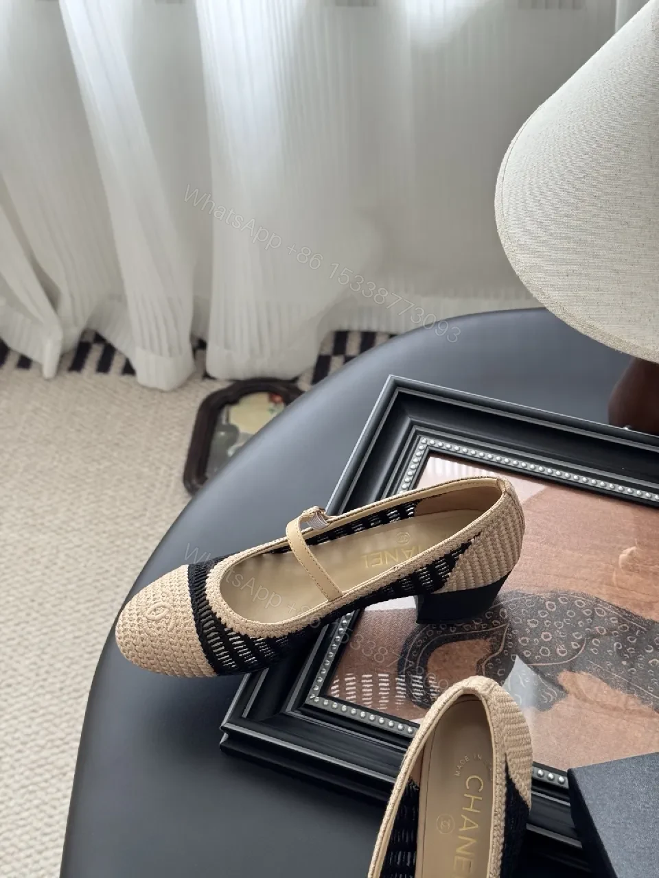 View 9 of Two-Tone Knit Mary Jane Heels: Sleek, All-Day Comfort