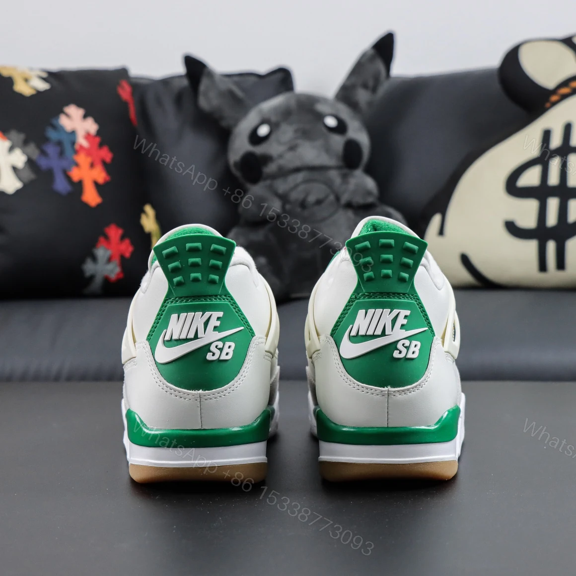 View 7 of Nike SB x Air jordan 4 Retro “Pine Green” Reps