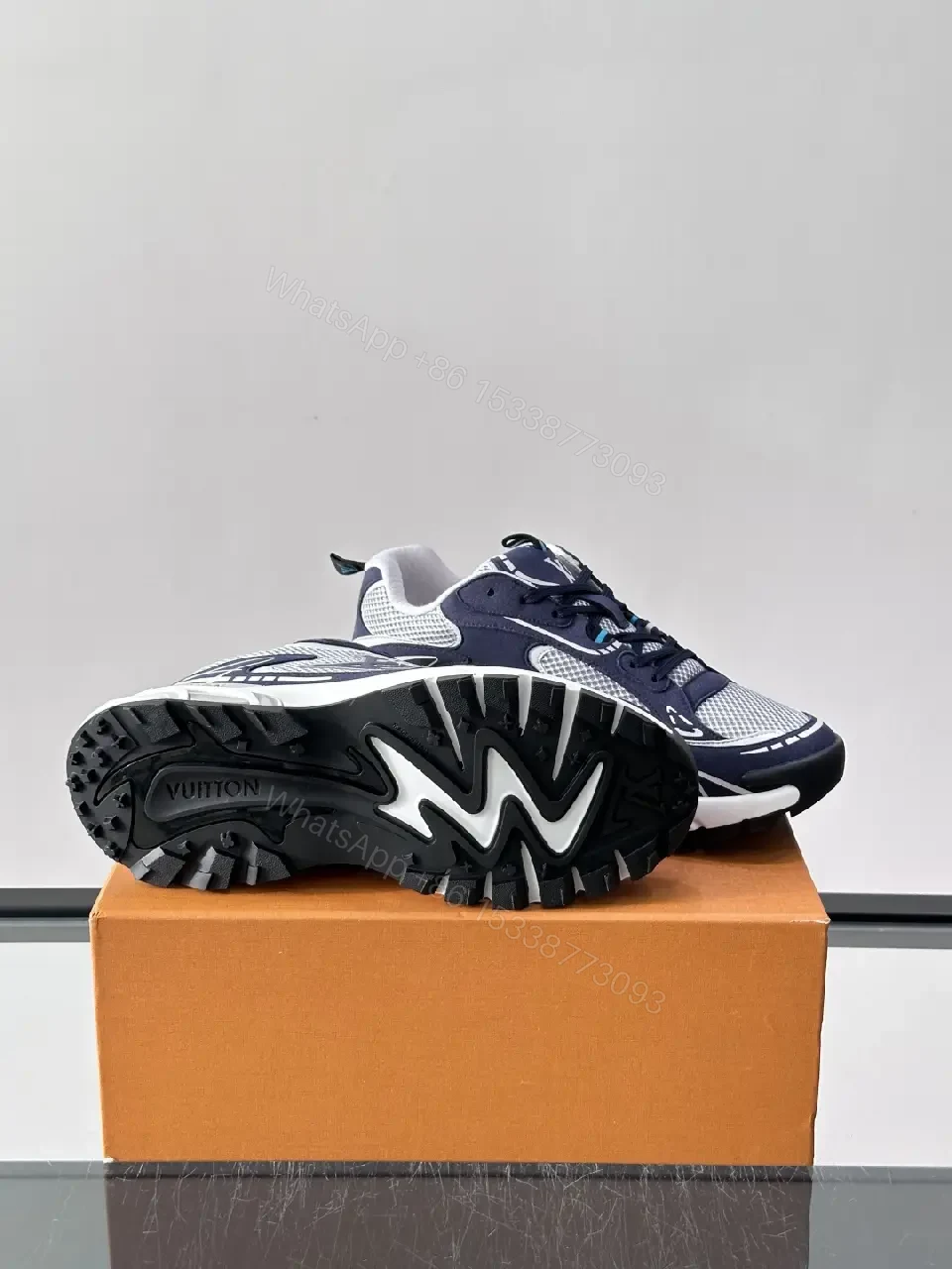 View 10 of Blue Mesh Athletic Lightweight Sneakers