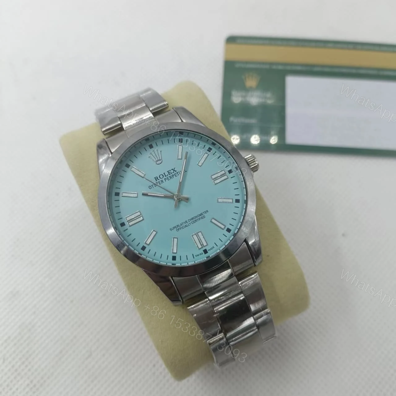 View 3 of Rolex Oyster Perpetual Watch 41Mm Turquoise Dial