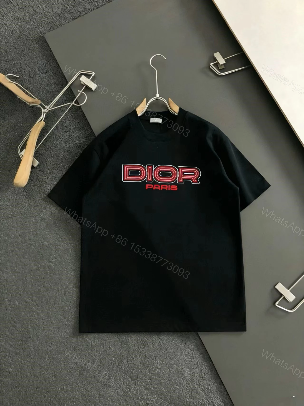 高仿Dior PARIS立體字母短袖T恤寬鬆百搭潮流款 — view 1