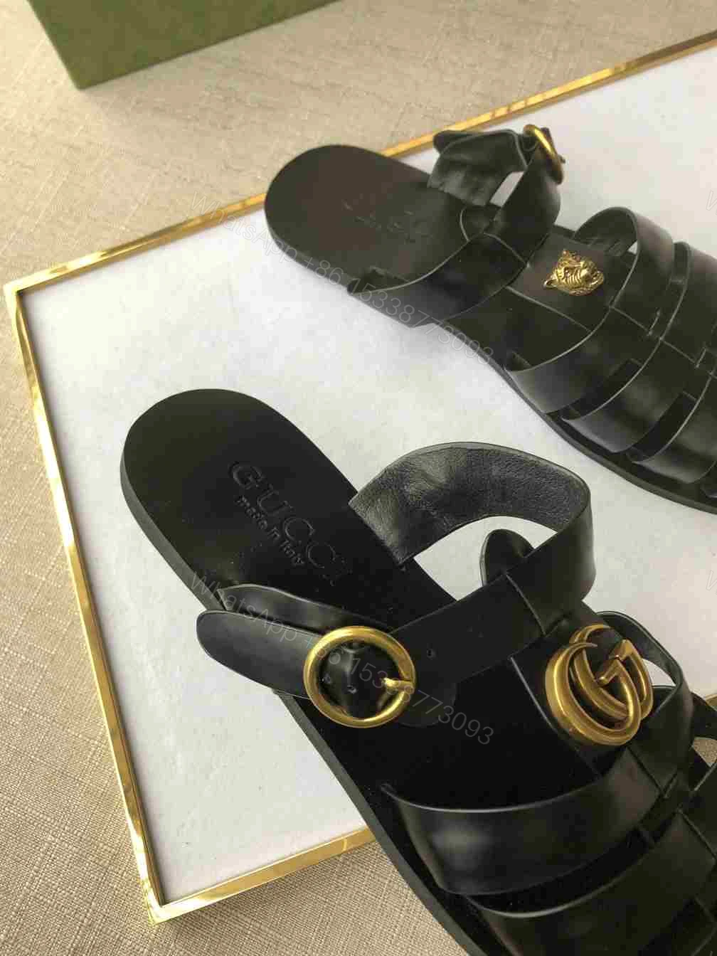 View 3 of GUCCI SANDAL WITH DOUBLE G – SDG009