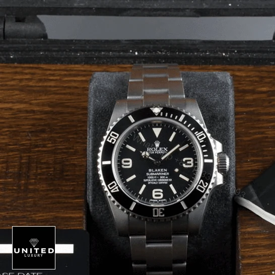 View 10 of Rolex Submariner 6190 Blaken Black Dial Replica