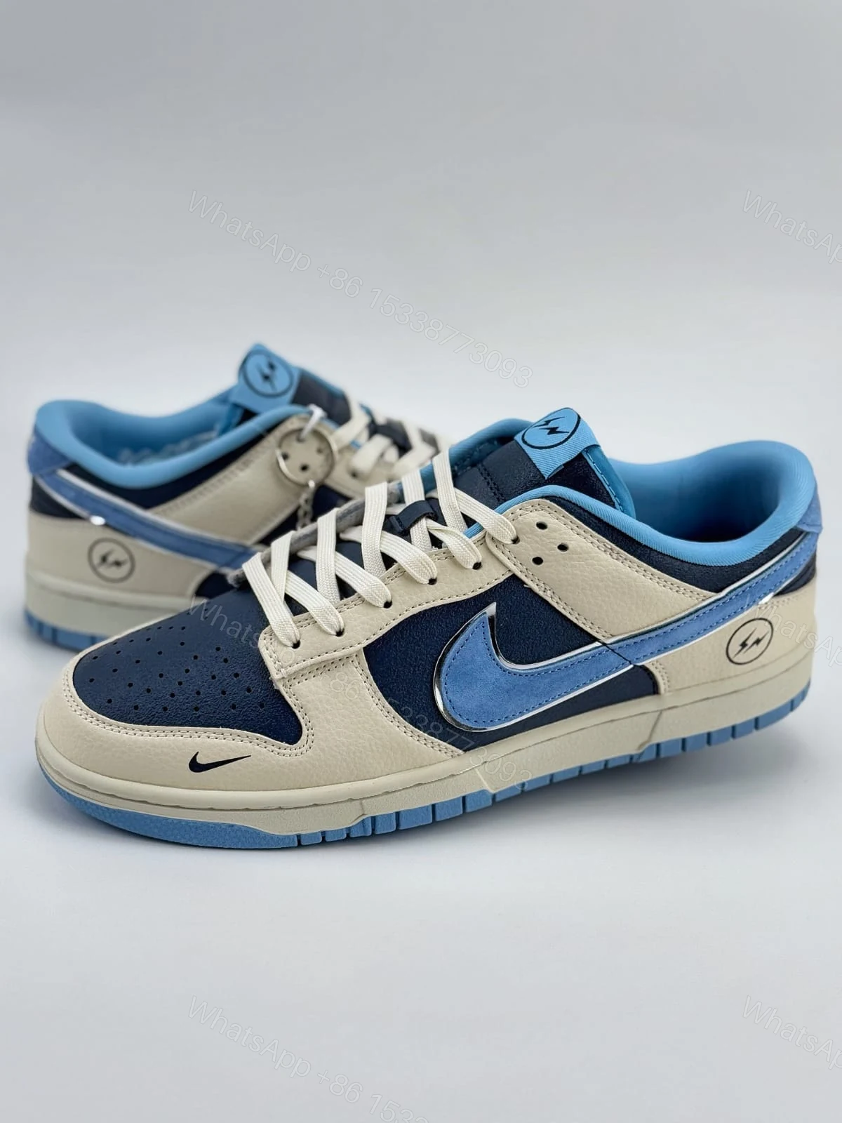FIRST COPY NIKE DUNK LOW RETRO FUJIWARA HORIZOO BLUE — view 1