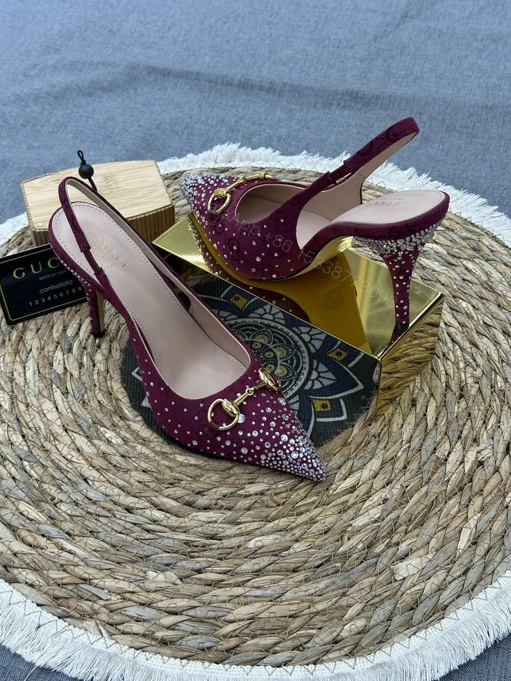 View 23 of FIRST COPY GUCCI LEATHER HEELS