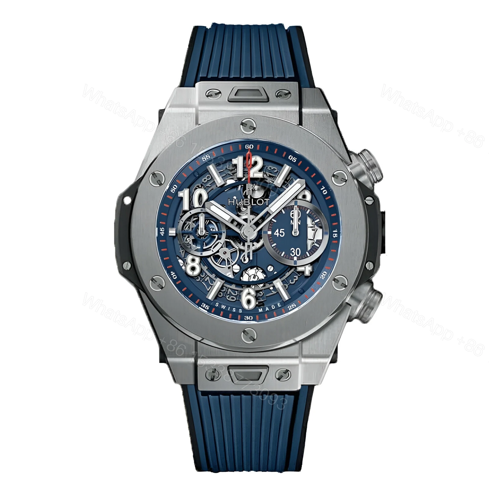 Hublot Transparent Blue Replica — view 1