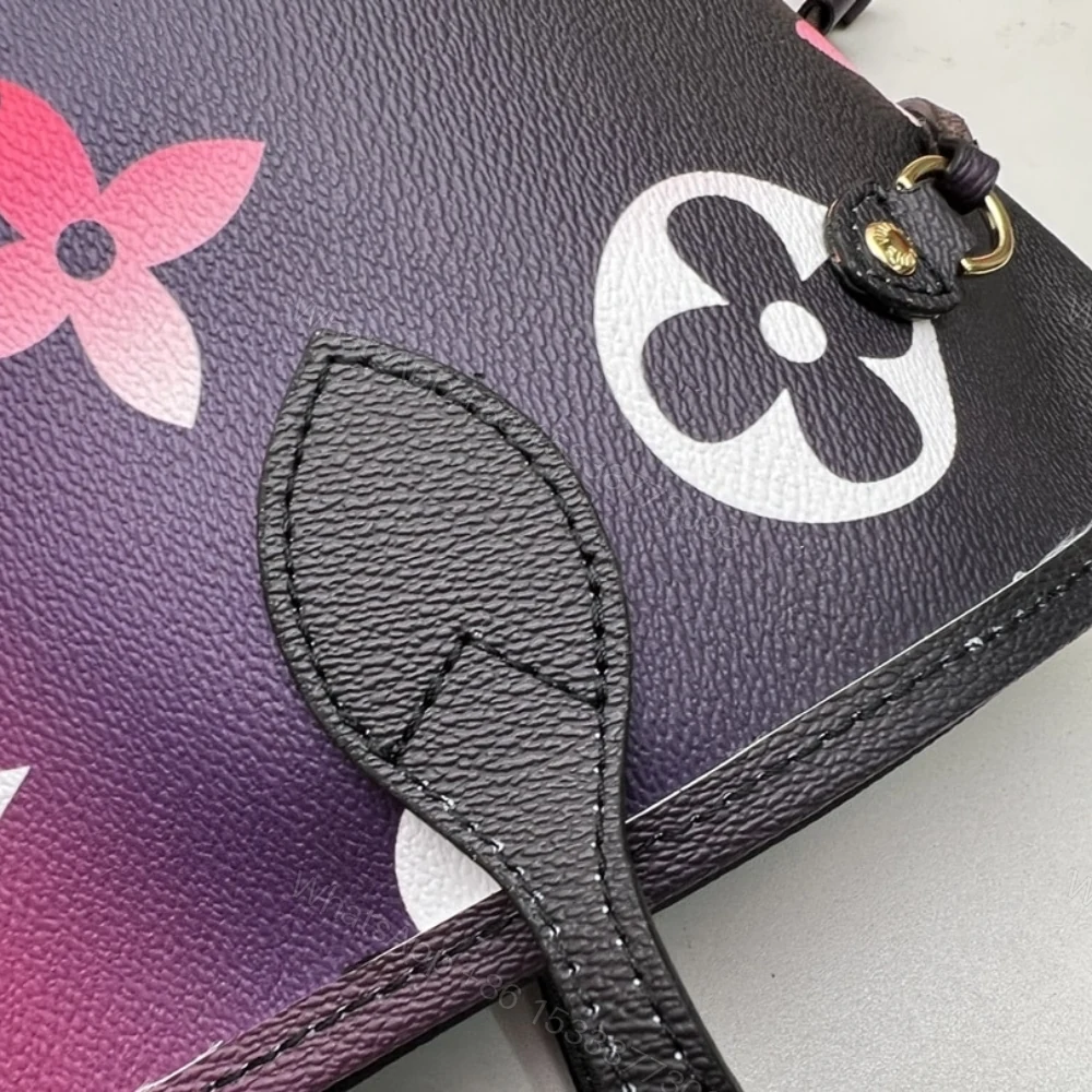 View 4 of Louis Vuitton Neverfull MM Midnight Fuchia 31Cm M20511