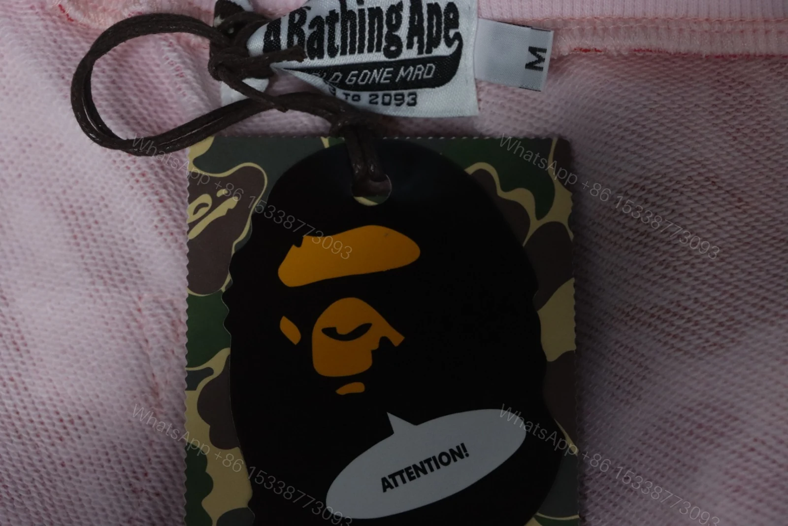 View 9 of Bape Camo Shark Shorts Pink