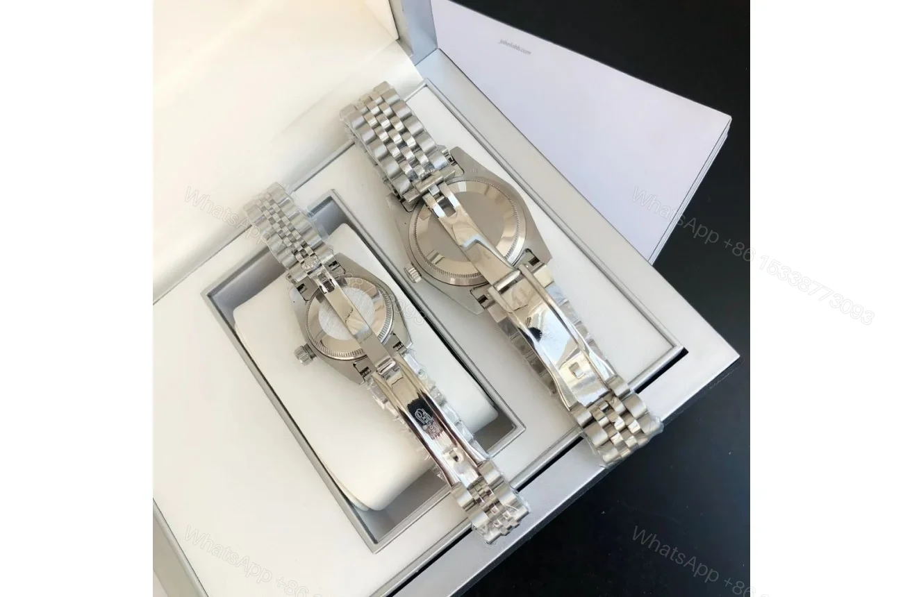 View 8 of Replica Rolex Datejust SS/SS Jub Black/Dial 36/28 mm