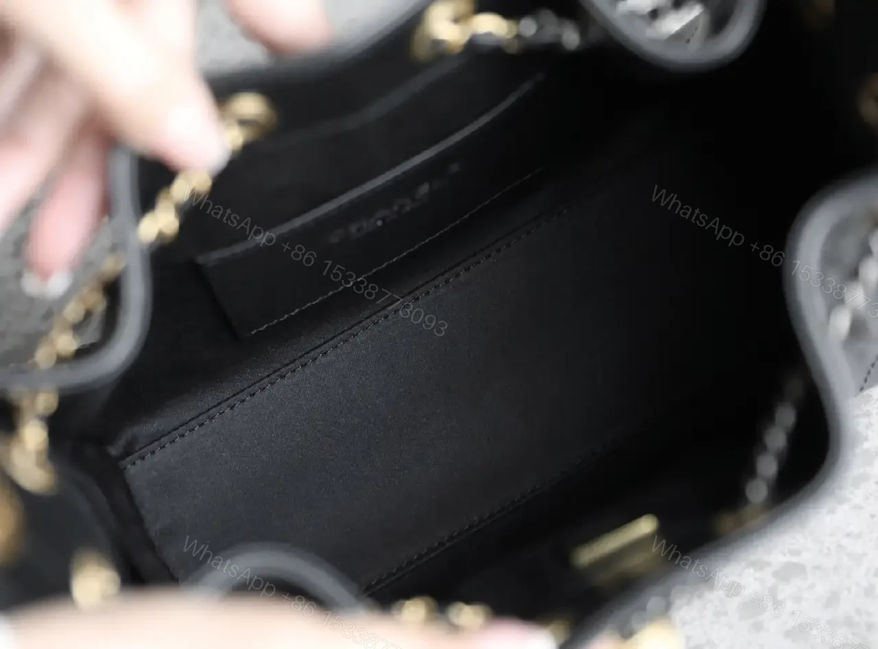 View 7 of Quilted Leather Crossbody: Luxe Chain-Detail Bag