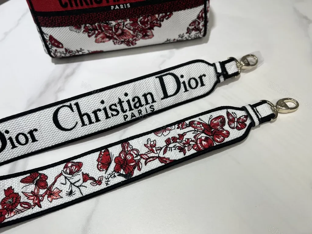 View 8 of Floral Jacquard Handbag: Structured Luxury, Dior-Inspired Boldness