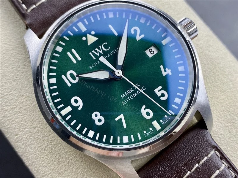 View 5 of Replica Clone IWC Pilot’s Mark 20 Green Watch
