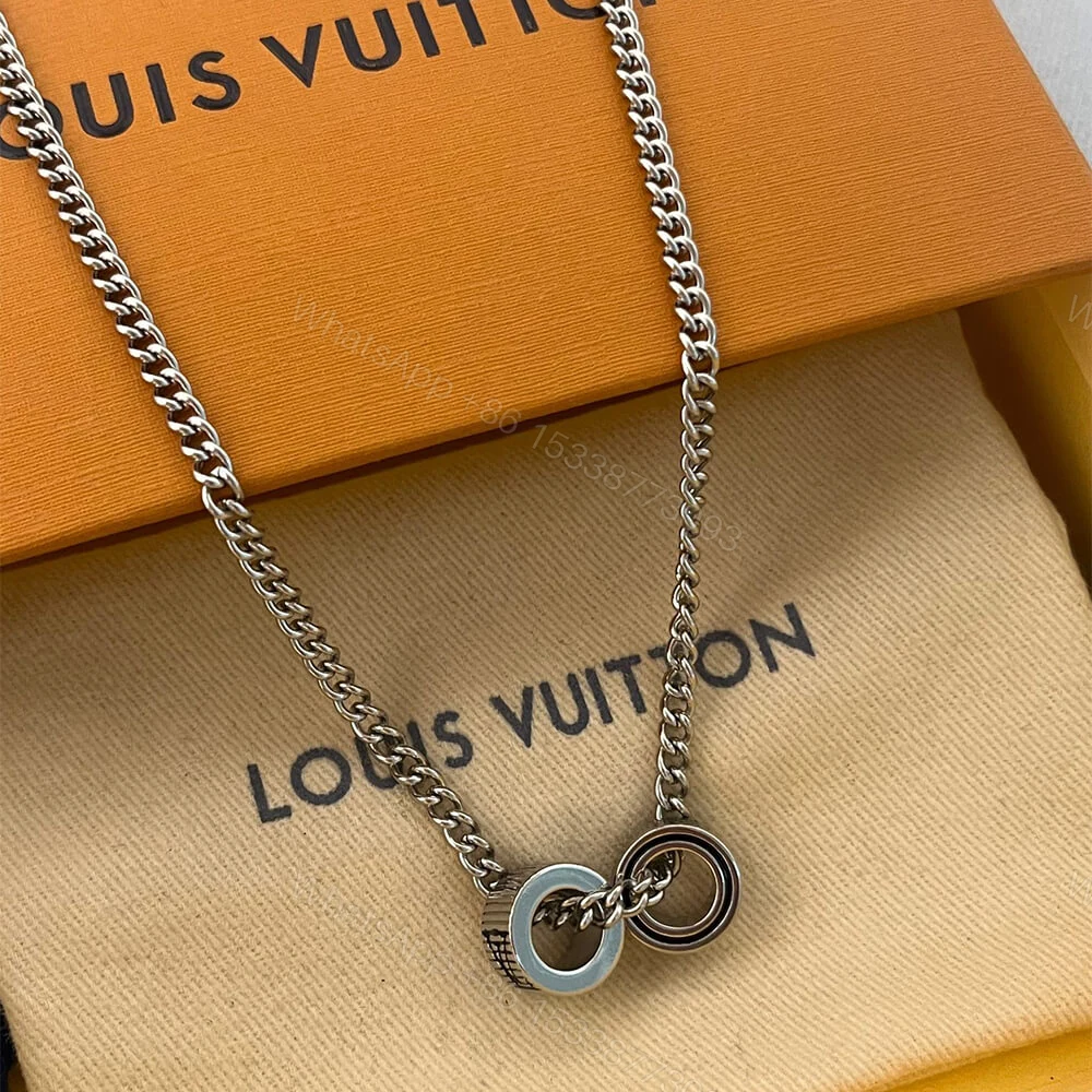 View 4 of LV Damier Rings Pendant