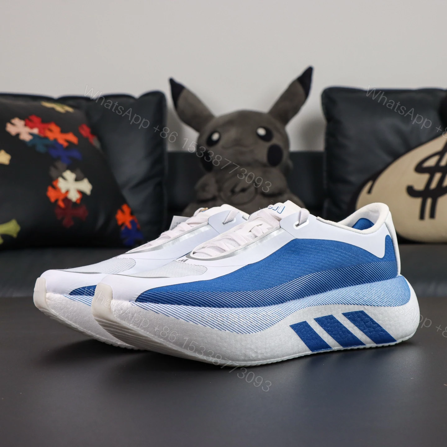 View 8 of adidas Hyperboost Edge White Blue