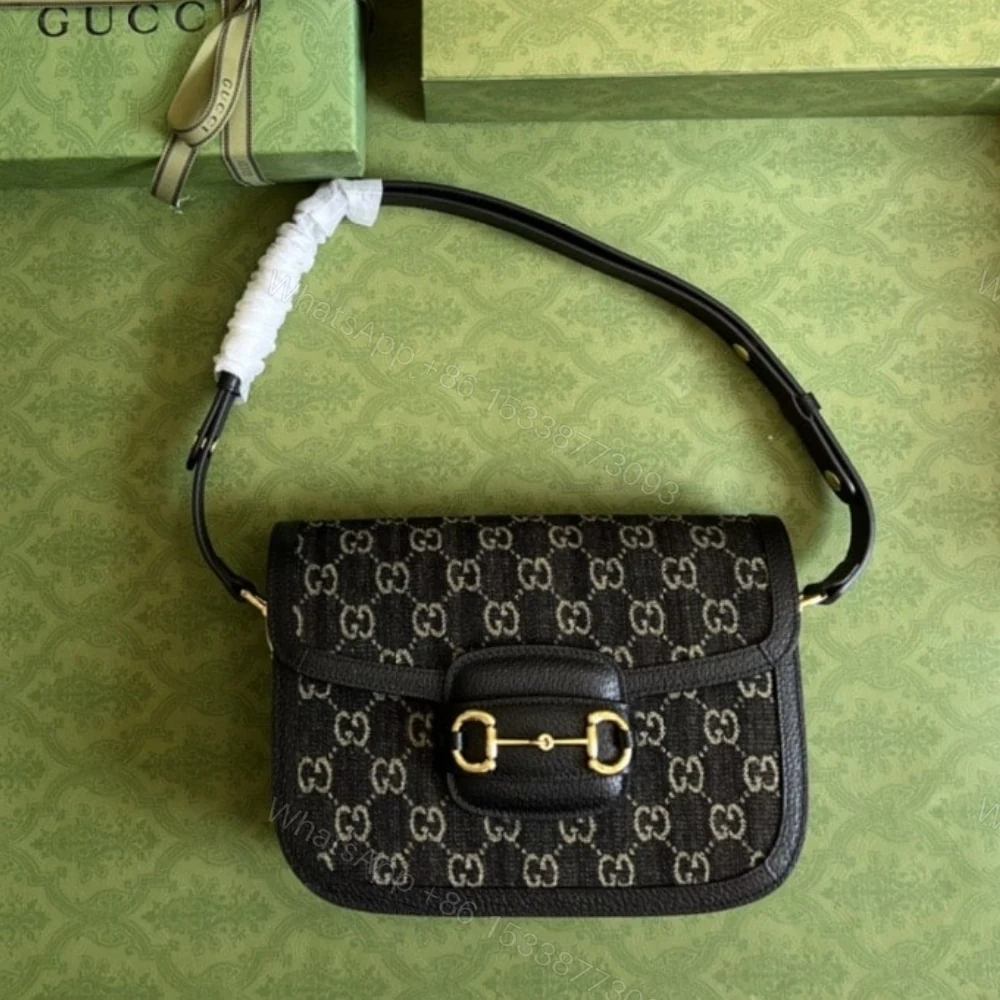 View 2 of Gucci Horsebit 1955 Original GG Black And Ivory 25Cm 602204 UN3BG 1274