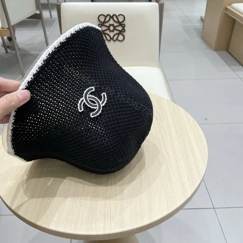 View 5 of Black Knit Bucket Hat – Luxe Parisian-Style with Subtle Emblem