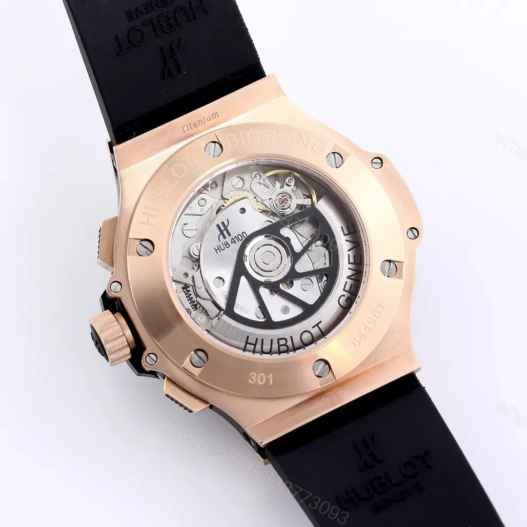 View 7 of ZF Factory HUBLOT Big Bang Rose Gold Black Watch
