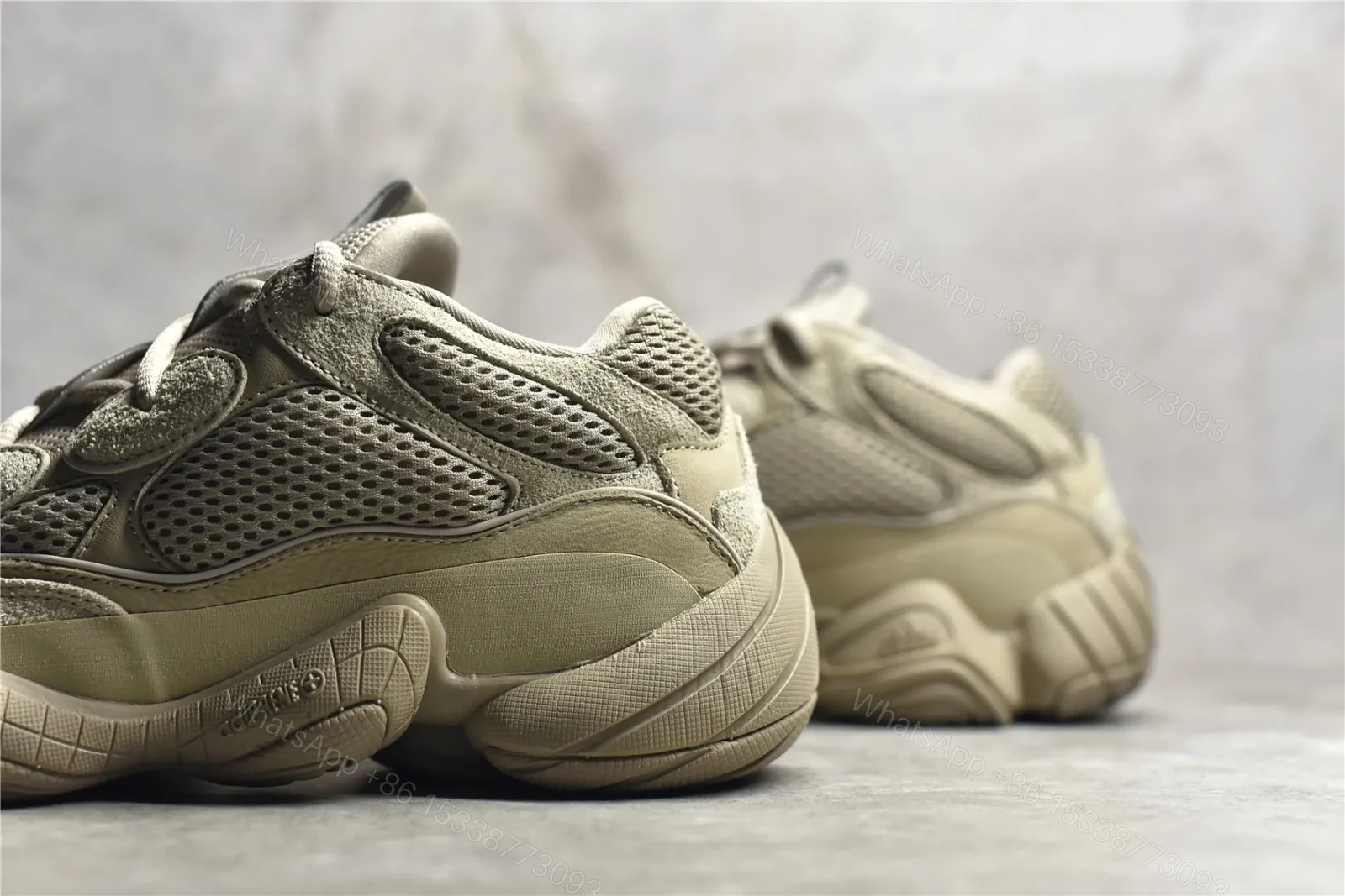 View 4 of Adidas Originals Yeezy 500 Taupe Light Replicas