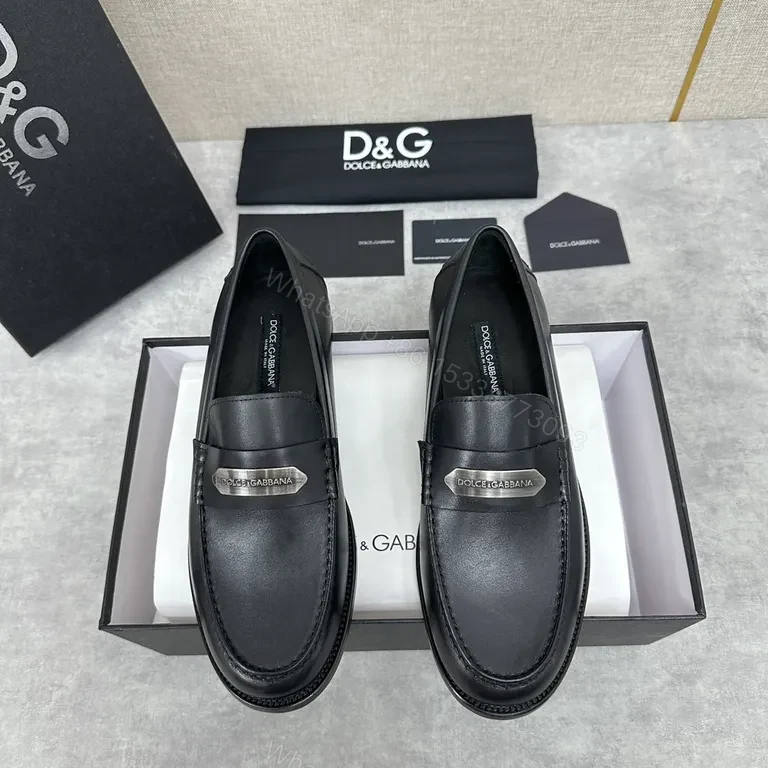 View 7 of Premium Leather Penny Loafers - Signature Hardware, All-Day Comfort