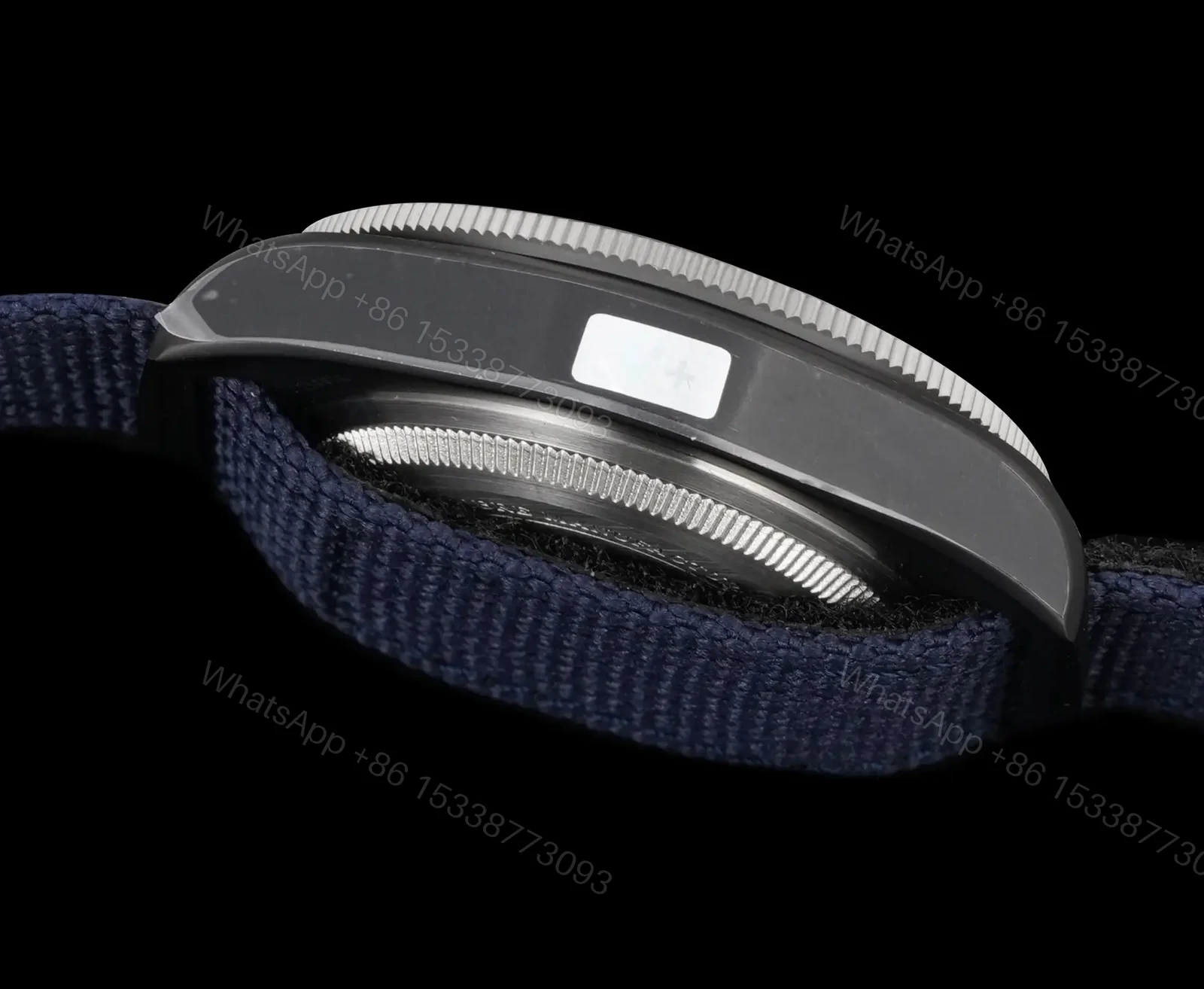 View 4 of Tudor Pelagos Chronograph Turquoise Dial Navy Fabric Strap Premium 43MM M25807KN-0001