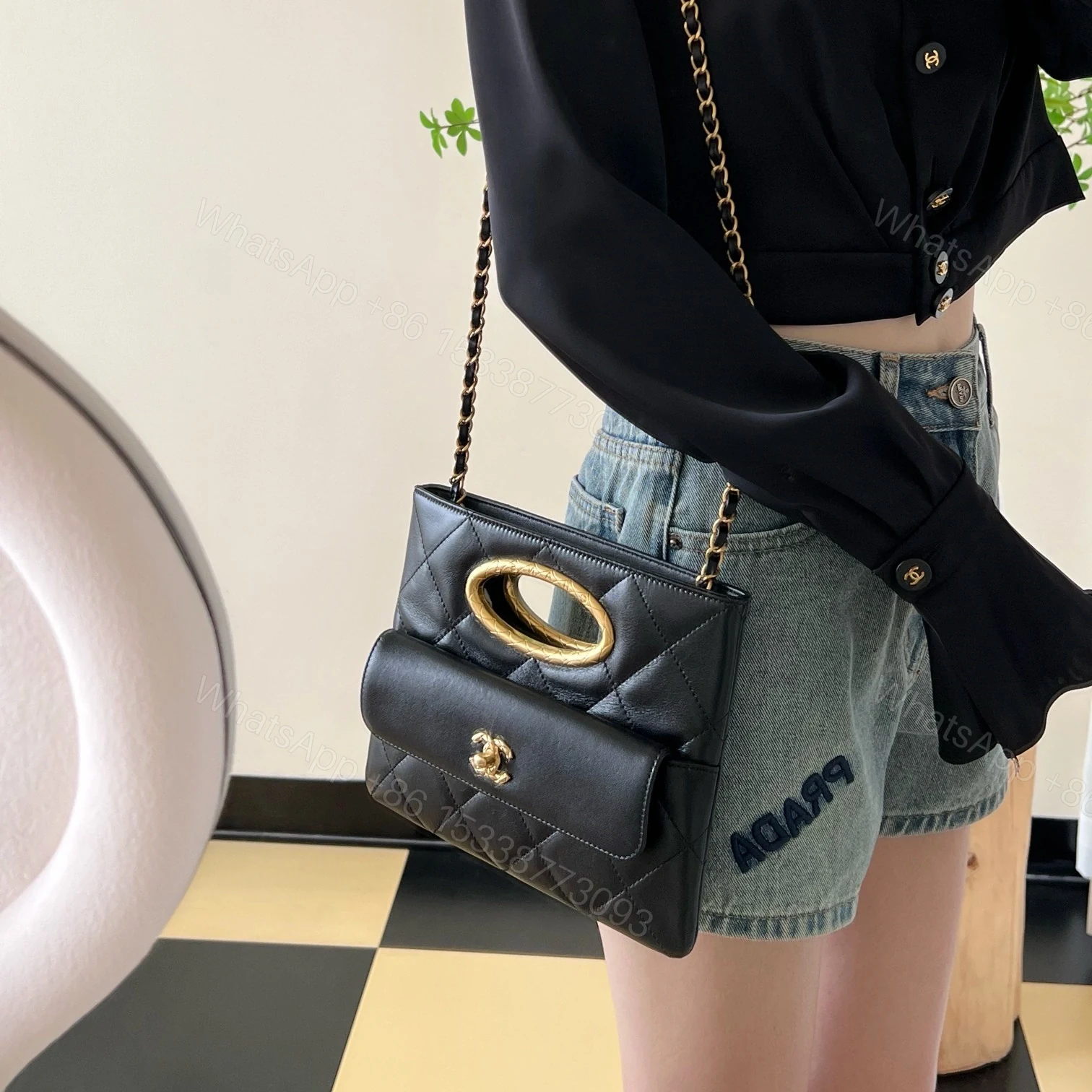 View 20 of 高仿Chanel*24B系列AS5038單肩手提包黑色免檢版