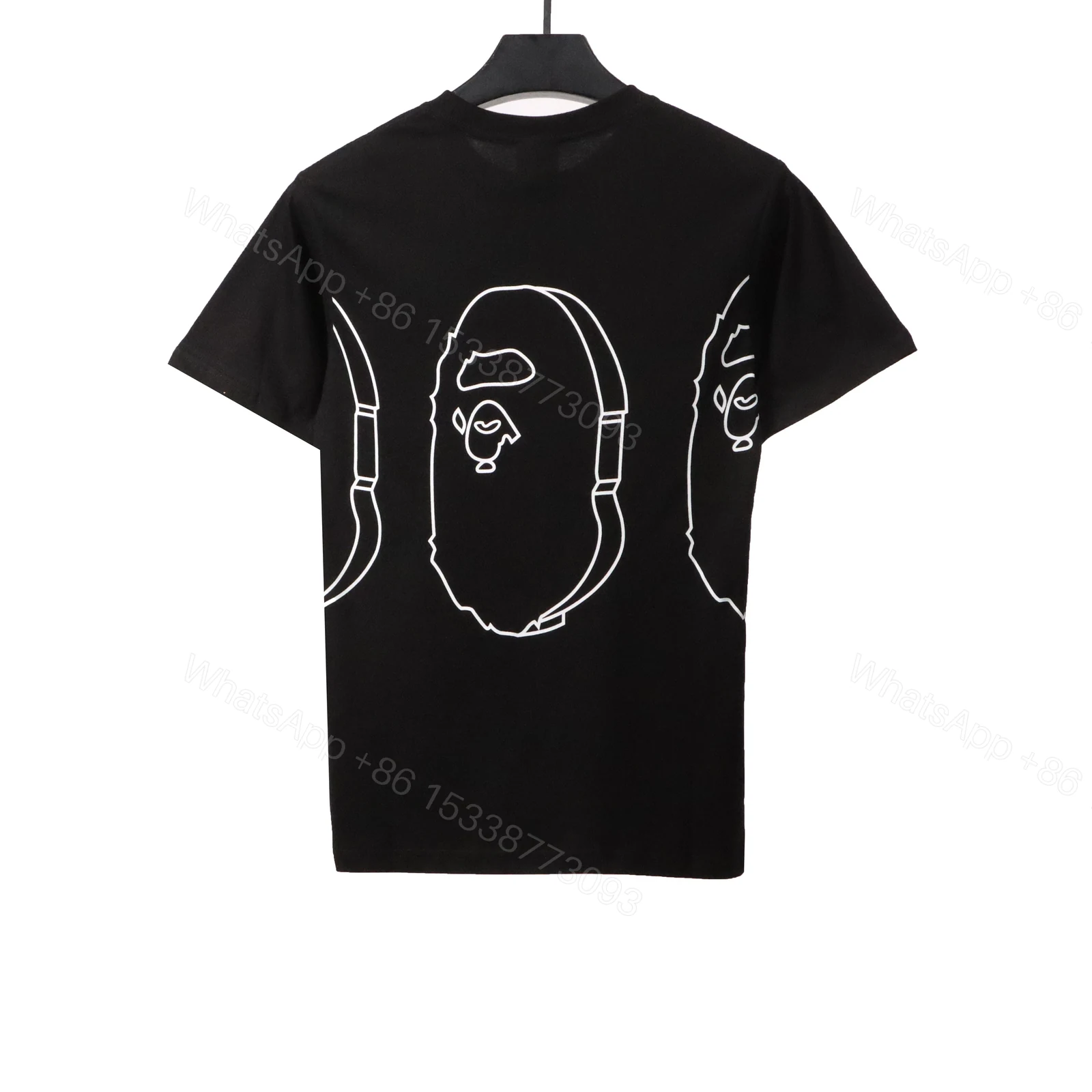 View 8 of BAPE outlined ape head T-Shirt