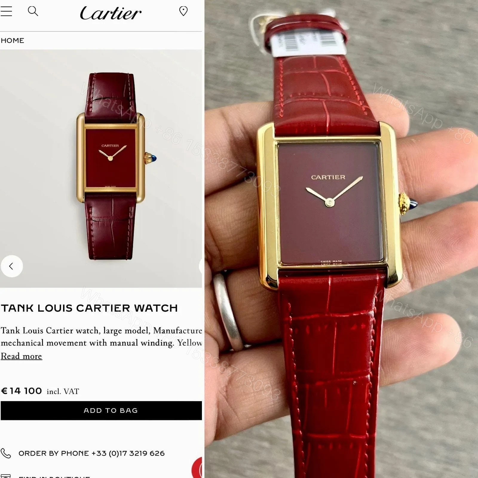 Tank Louis Cartier Watch — view 1