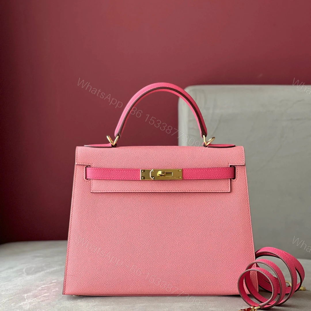 Hermes Kelly 28 Rose Pink/ Pink Gold Hardware — view 1