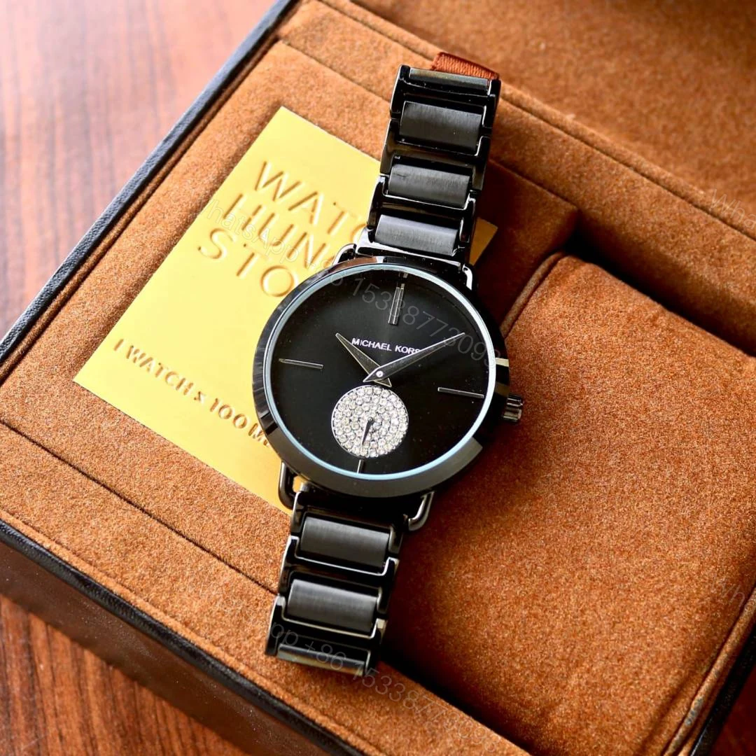 View 4 of First Copy Michael Kors Portia Japan Watch For Women Black