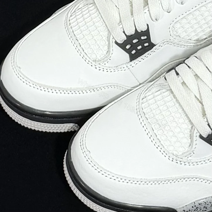 View 4 of Air Jordan 4 Retro White Cement 2025 Reps