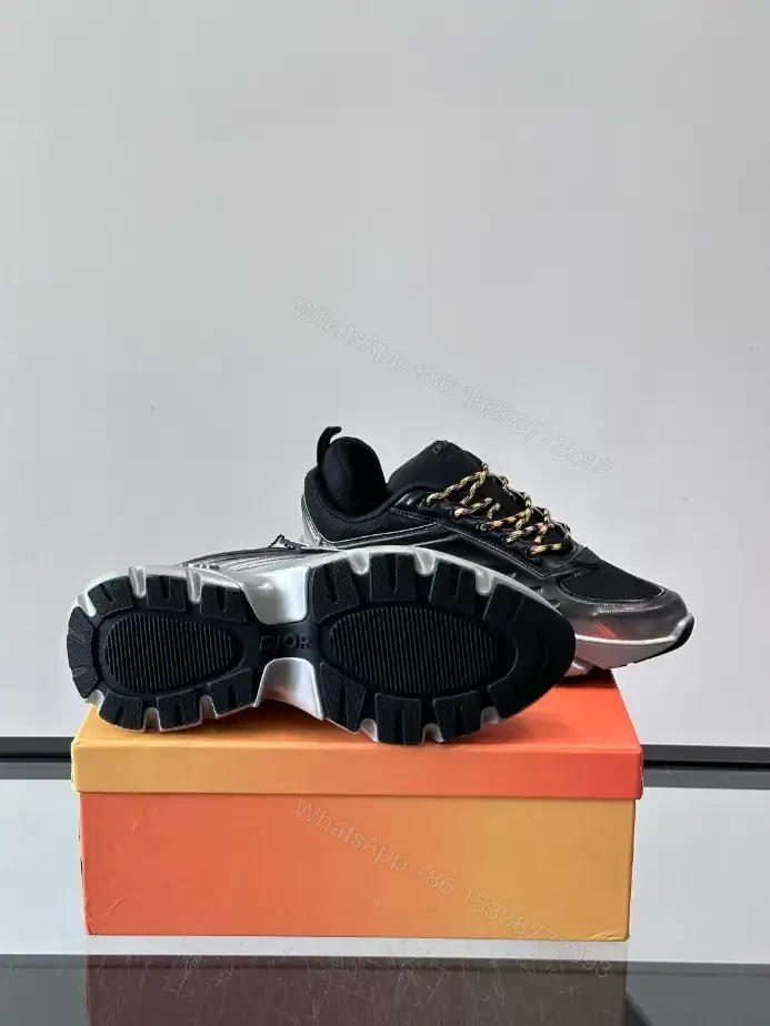 View 4 of DIOR B44 BLADE SNEAKERS GRADIENT BLACK AND SILVER-TONE – CD211