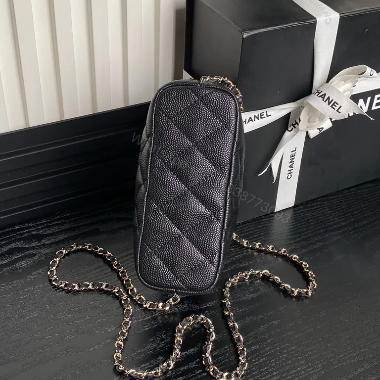 View 5 of Quilted Camera Bag â€“ Gold Hardware, Leather-Style, Crossbody Luxe