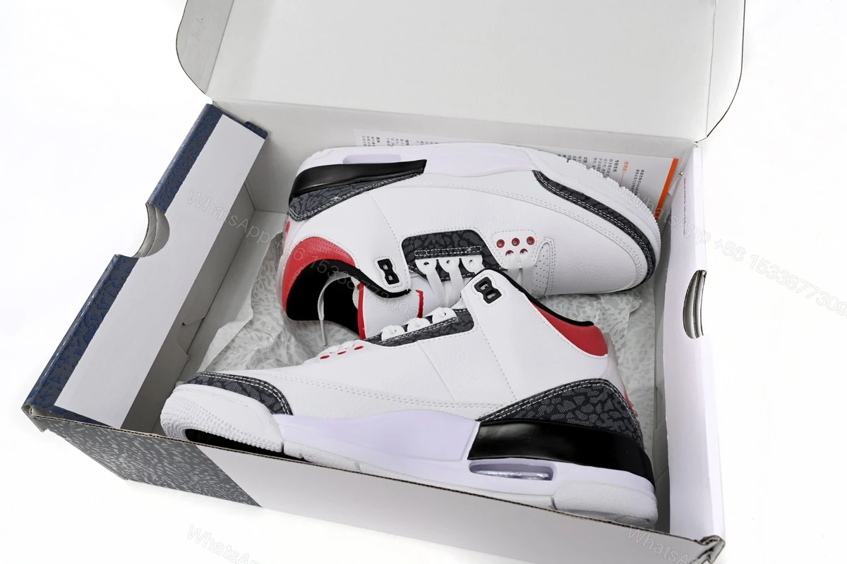 View 2 of Air Jordan 3 SE DNM “Fire Red CZ6431-100
