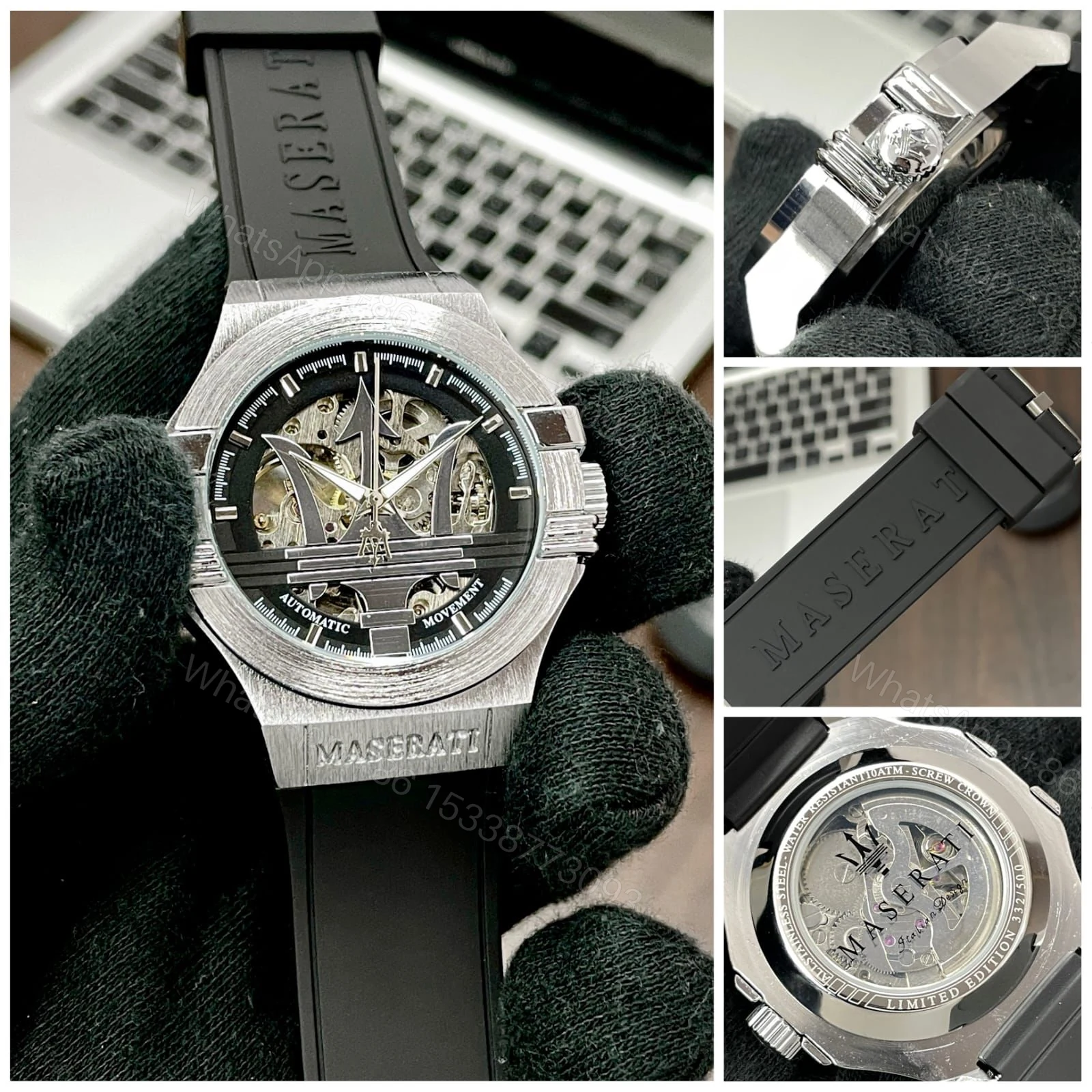 View 2 of FIRST COPY Maserati Potenza Skeleton Watch