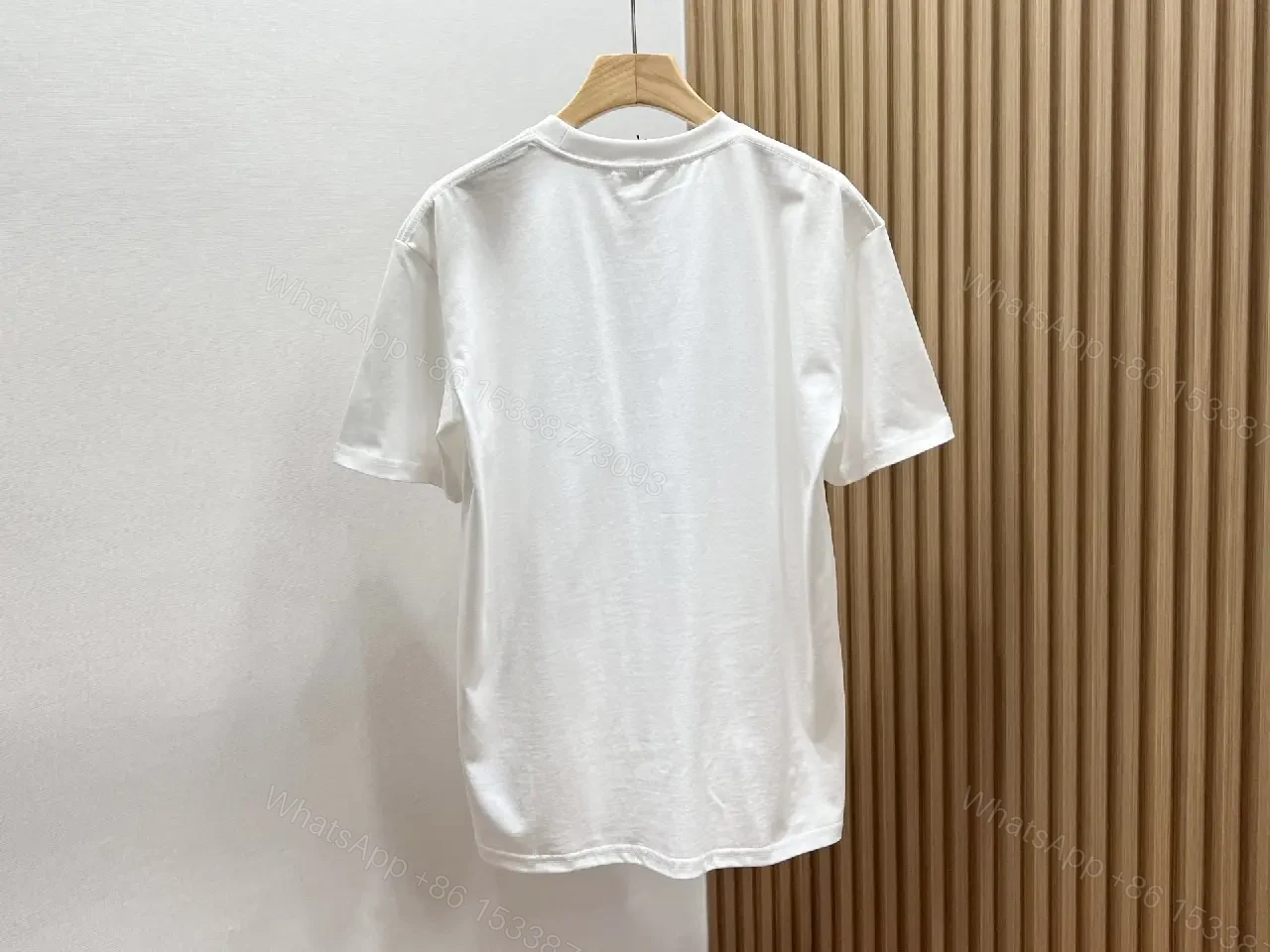 View 5 of Neutral Patchwork Tee: Designer-Emblem Graphic Essential
