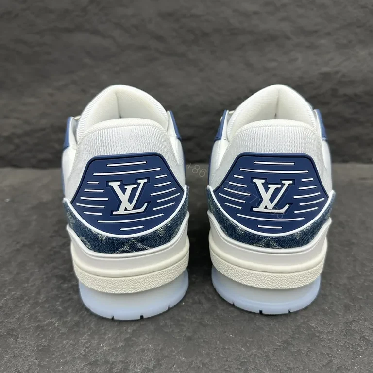 View 2 of Denim Monogram Sneaker: Luxe LV-Inspired Comfort, City Ready